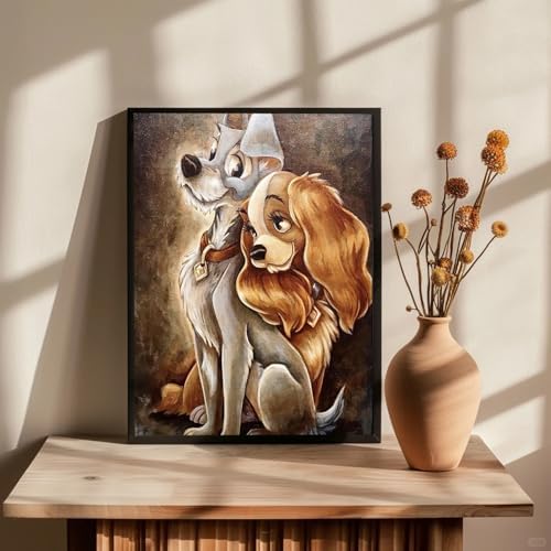JAKI Paint by Numbers kit for Adults-Cartoon Paint by Numbers kit for Kids,DIY Acrylic Oil Painting Adult Paint by Number Kits for Gift Home Wall Decor 16 x 20 incm