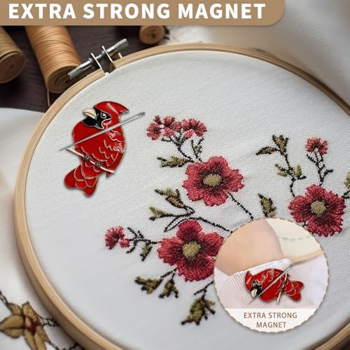 Needle Minder Magnet, Magnetic Needle Minder, Needle Minders Magnetic Cross Stitch Accessories, Magnetic Needle Holder (Bird)