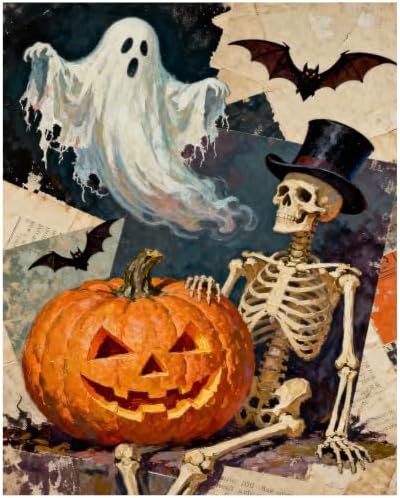 XTCIXAL Paint by Numbers Kit for Adults, Halloween - 16X20 Inch