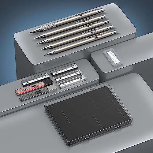 Mr. Pen- Metal Mechanical Pencil Set with Lead and Eraser Refills, 5 Sizes
