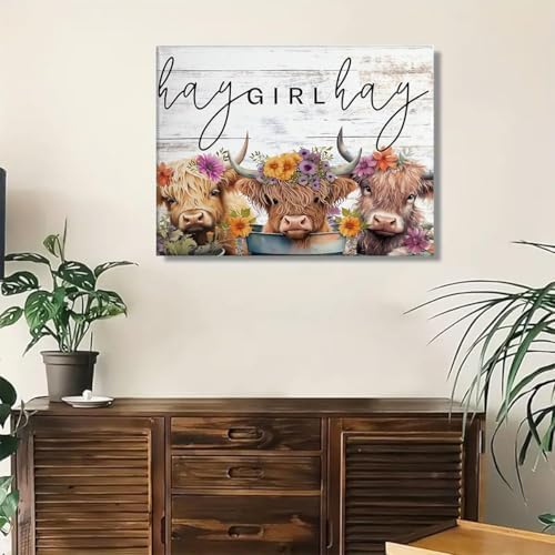 YOLENIX Highland Cattle Diamond Art Kits for Adult Diamond Painting Kit