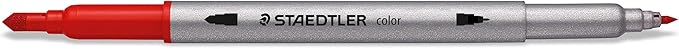 STAEDTLER 3200 TB72 Design Journey Double-Ended Fibre-Tip Pens with Two Nibs - Narrow and Wide, Pack of 72