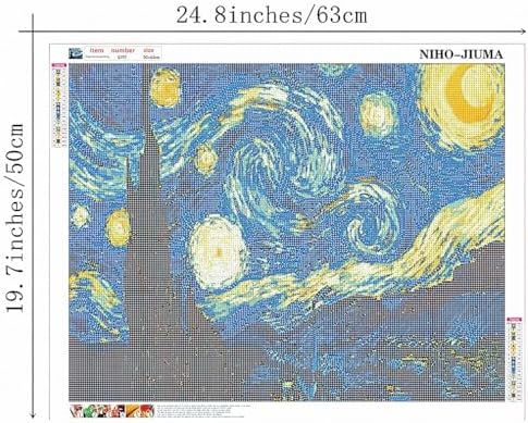 NIHO-JIUMA Diamond Painting Kits, 50x63cm/20x25 inches