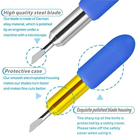 2 Pack Replacement Cutting Blades for Cricut Joy/2/Xtra, Vinyl Fabric Carbide Standard Blade Cut a Wide Variety of Materials