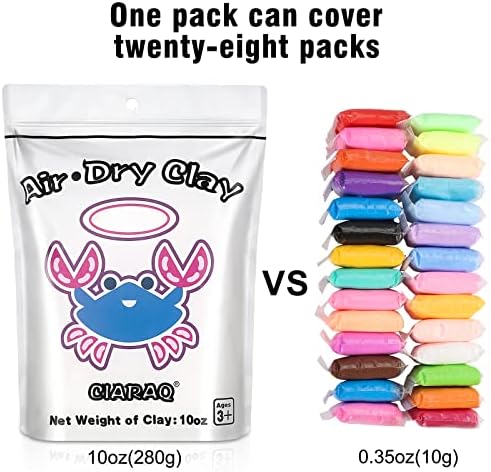 CiaraQ Air Dry Clay Kit – White Modeling Clay
