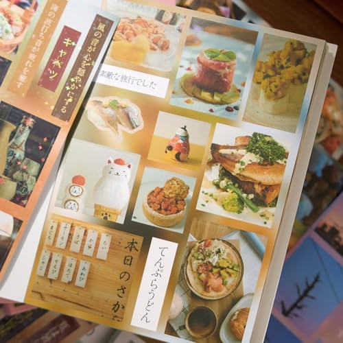 Japanese Sticker Book - 40 Sheets Cherry Blossom & Izakaya Food Stickers for Journals, Planners, Scrapbooking & Water Bottles - Kawaii Vinyl Decals (554 Pcs)