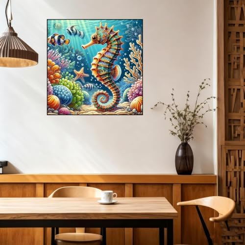 WNPOKN 3 Pack Ocean Diamond Art Kits for Adults 14x14 Inch