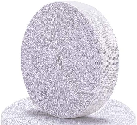 Airisoer Elastic Bands for Sewing 1 Inch x 32 Yards, White