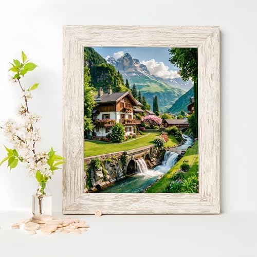 Forest Cabin Diamond Painting Kits for Adults Beginners Gem Art DIY Craft | 5D Full Drill Diamond Art Painting Kits, Gem Art Kits for Adults,Home Wall Decor Gift 11.8X15.7 Inch