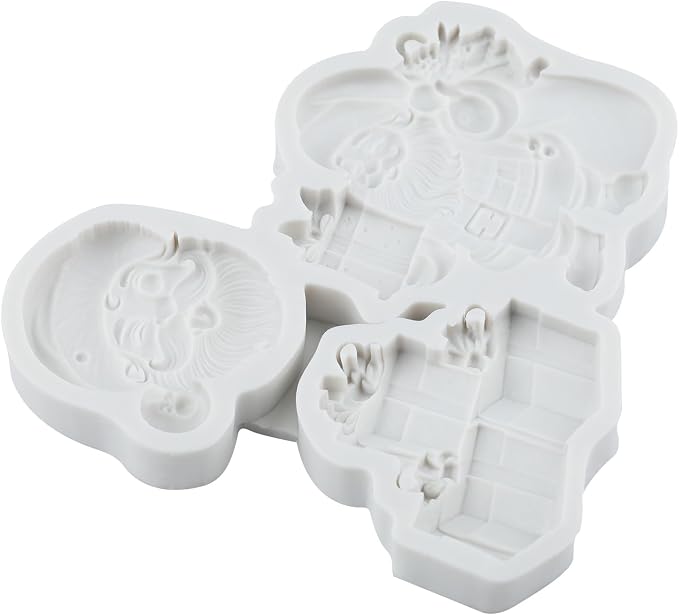 Christmas Santa Polymer Clay Mold Santa Claus Present Silicone Mold