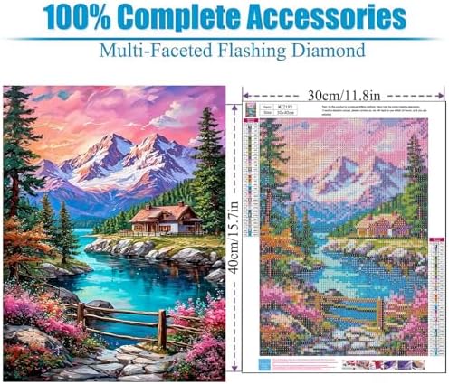 Lophomie Diamond Art Kits for Adults, 5D Landscape Diamond Painting Kits