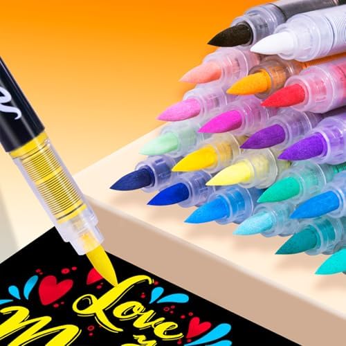 Guangna 168 acrylic paint markers for stones, fabric, wood, and more