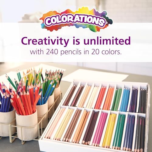 Colorations Classroom Pack Colored Pencils, Set of 240