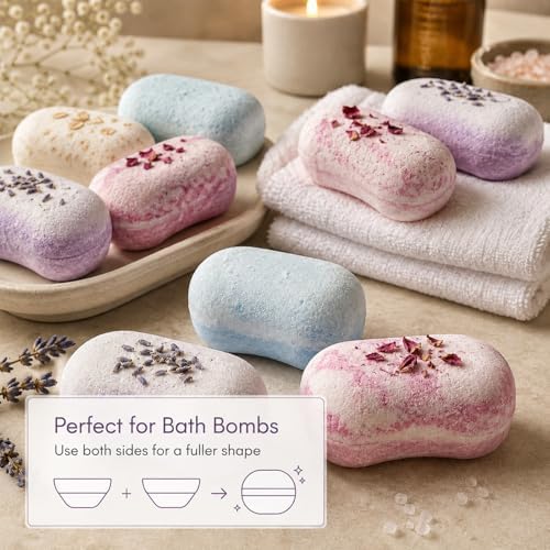 2Pack Soap Silicone Mold Pillow-Shaped Silicone Soap Mold Bath Bomb Mold Handmade Soap Making Mold 12-Cavity Silicone Mold Soap Mold for Soap Candle Lotion Bath Bombs Resin Wax Cake Chocolate Candy