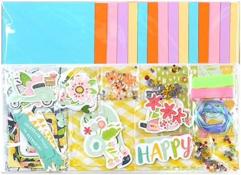 Huralona Greeting Card Making Supplies Envelope Kit Gift Anniversary Craft | Handmade DIY Card Kits 15 Cards 15 Envelopes with Accessories for Birthday Thanksgiving Christmas Wedding Invitation