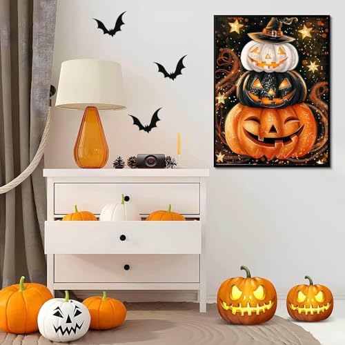 AIBOERL Paint by Numbers Kit for Adults Beginner,Halloween Fall, 12X16In