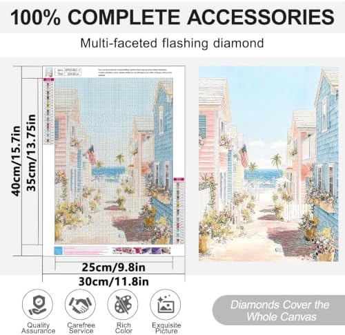 2Pack Ocean Diamond Art Kits for Adults, Diamond Painting Kits for Beginner