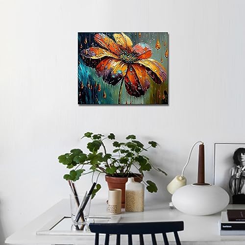 TUMOVO Abstraction Flowers Paint by Numbers Craft Kit for Adults