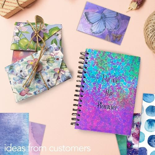 48 Sheets 12x12 Double Sided Patterned Cardstock — Watercolor Flora Scrapbook Paper Pack with Pearl Effect, Textured 200GSM Decorative Paper for Card Making Journaling Scrapbooking