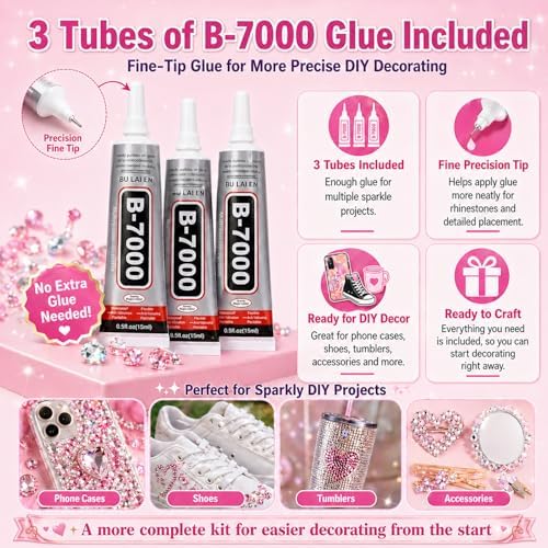 Lizuart Bedazzling Kit, 30000 Pcs Bedazzler Kit with Rhinestones and Tools