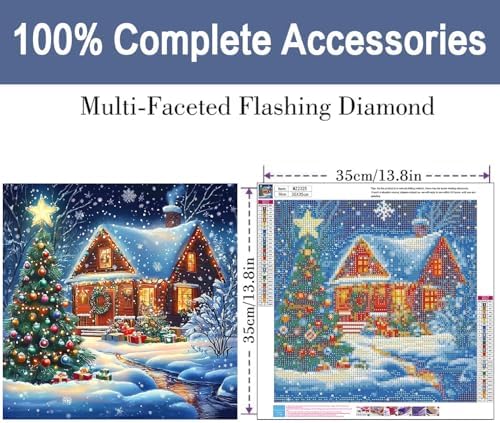 ijbnhd Diamond Art Kits for Adults Christmas Diamond Painting Kits