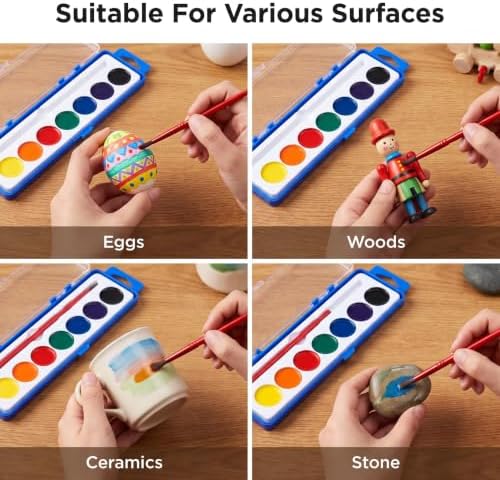 1 Pack Watercolor Paint Set Bulk,8 Colors Washable Water Color Paint | Back to School Art Supplies