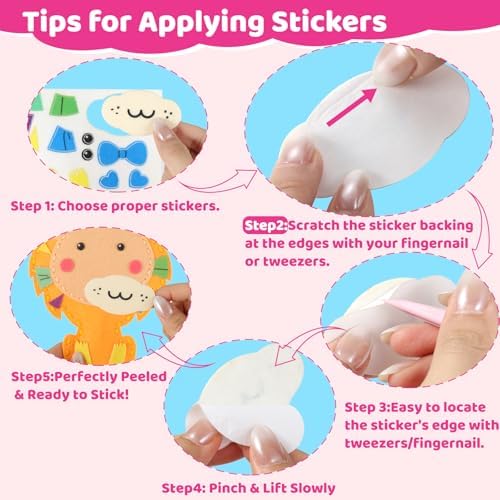 Sewing Kit for Kids, 10 Easy DIY Project of Stuffed Animal with Instruction