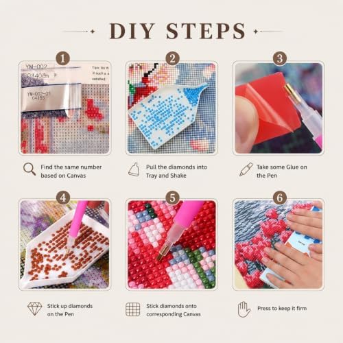 DOTSTART Colorful Cat Diamond Art Kits for Adults, Full Drill Gem Painting