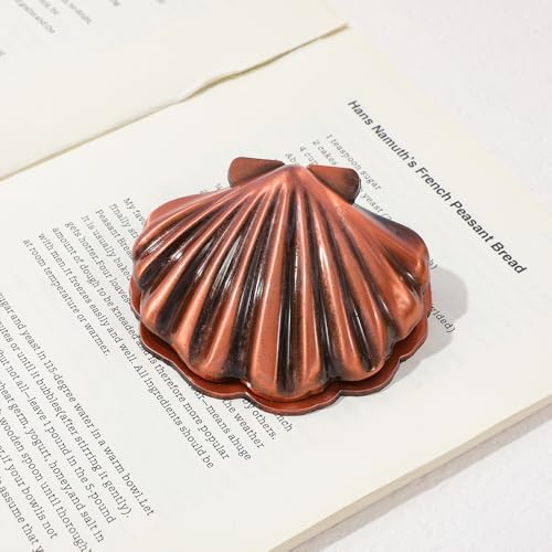 Vintage Shell Metal Book Clip, Gold Page Holder Bookmark for Women Readers
