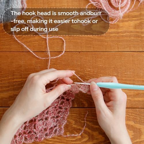 Small Size Crochet Hook Lace Crochet Needle, 0.5mm Crochet Hook, Ergonomic Crochet Hooks，Embroidery Thread Knitting Weaving Tool (0.5 mm)