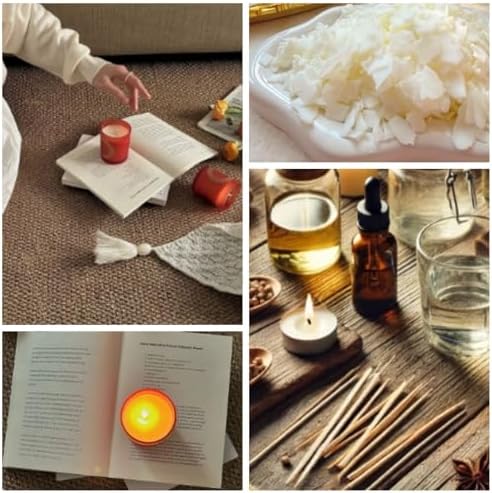 DINGPAI Natural Soy Wax for Candle Making, 5lb Organic Soy Wax Flakes