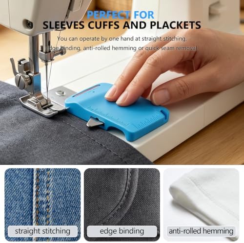 2 Pack Magnetic Seam Guide for Sewing Machine Sleeve Tool