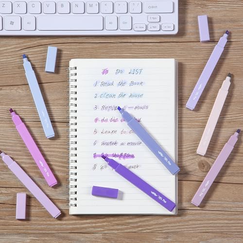 Mr. Pen- Aesthetic Highlighters No Bleed, 10 Pack, Assorted Colors | Chisel Tip, Cute Highlighters Assorted Colors for Journaling, Highlighting, Underlining, Fast Dry, Back to School Supplies
