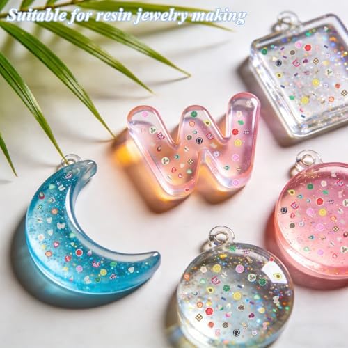 10000 pcs (20 Styles) Clay Slices, VEINARDYL Nail Art Slices Charms Fruit Heart Flower 3D Polymer Clay for DIY Crafts Resin Slime Making Cellphone Decoration