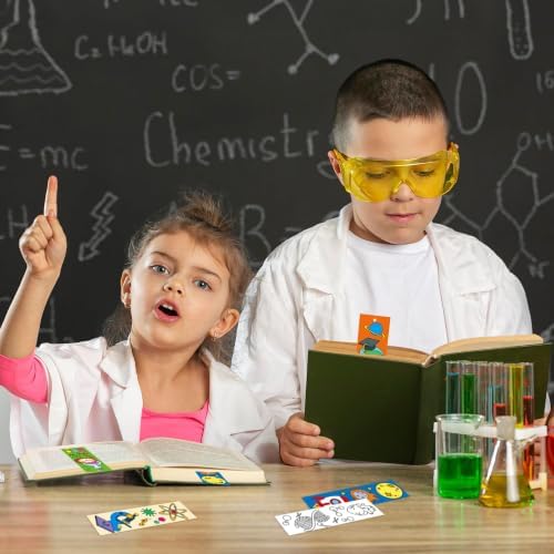 72Pcs Science Color Your Own Bookmarks, Coloring Blank Bookmarks for Kids