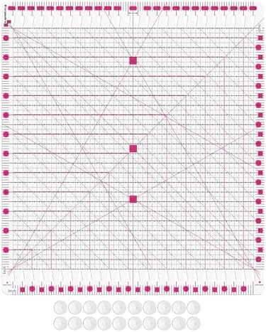 Quilting Ruler- 12.5 * 12.5" Slotted Rulers for Quilting and Sewing Quilt Strip Rulers for Fabric Precise Cutting