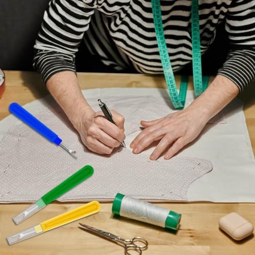 12 PCS Seam Ripper Stitch Remover Tool Sewing Thread Removing Seams Rippers Kit Removing Unwanted Hems and Seams Small Thread Cutter for Crafting Handy Embroidery Removing Tools Scissors Unpicker