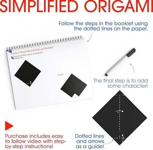 Keeping Busy Origami Kit Dementia Activities for Seniors | Alzheimer Products for Elderly Patients | Fun Memory Game Toy & Cognitive Brain Puzzle for Senior Citizens w/Memory Loss or Alzheimers