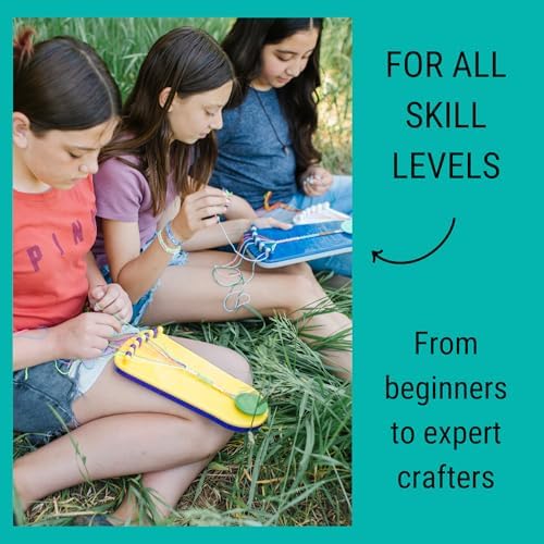 Choose Friendship, My Friendship Bracelet Maker®, an American Original | 20 Pre-Cut Threads - Makes Up to 8 Bracelets | Craft Kit, Kids, Bracelet Making Kit, Jewelry-Making Kit, Gifts for Girls 8-12