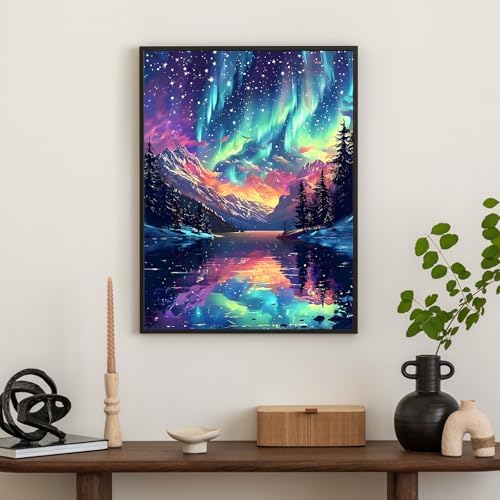 Diamond Art Kits for Adults & Beginners, Aurora Diamond Painting Kit