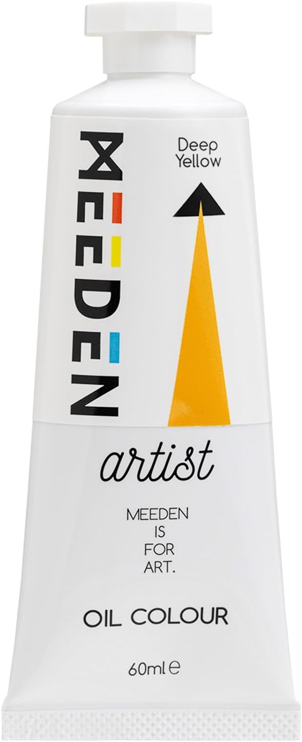 MEEDEN Artist Grade Oil Paint: Deep Yellow - 60ml/2oz Tube | Professional Art Paints and Supplies for Canvas Painting