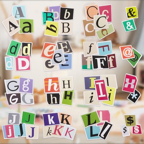 400Pcs Alphabet Letter Stickers, Waterproof for Scrapbook, Notebook