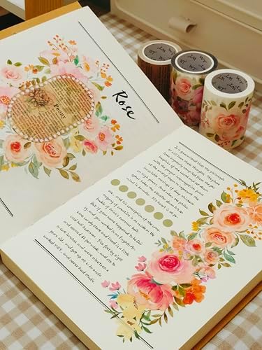 WT Flower Corridor Wide PET Tape, Floral Designs, Not Pre-Cut