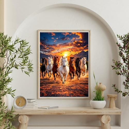 Xylogist Horse Diamond Art Kits for Adults, 5D Diamond Painting Horse