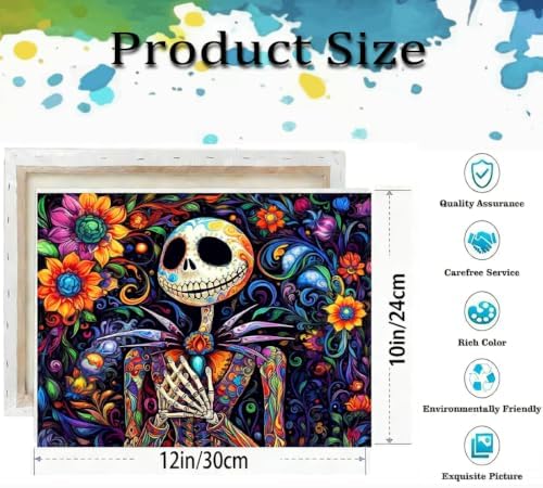 Christmas Paint by Numbers Kit for Adults Beginner with Framed 10x12 Inch