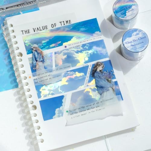 PET Tape Stickers for Journaling Supplies,Journal Stickers for Scrapbooking