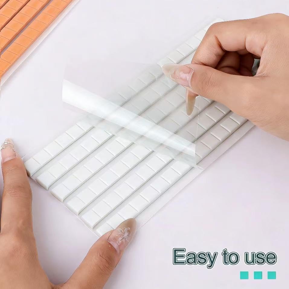 Feosky Adhesive Poster Sticky Tack Putty, Reusable and Removable Adhesive Putty, 120PCS, Mounting Putty for displaying Wall Paintings, Museum Art Photography, Picture, Crafts (White, Pack of 1)