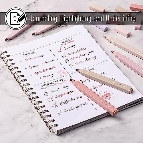 Mr. Pen- Aesthetic Highlighters No Bleed, 6 Pack, Assorted Colors