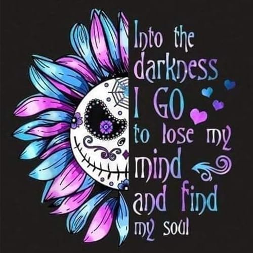 Xylogist Cute Sugar Skull Diamond Art Kits for Adults 14x14 Inch