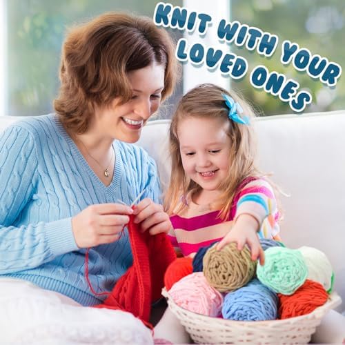 Buryeah 8 Pack Chunky Chenille Yarn for Crocheting (Multicolor)